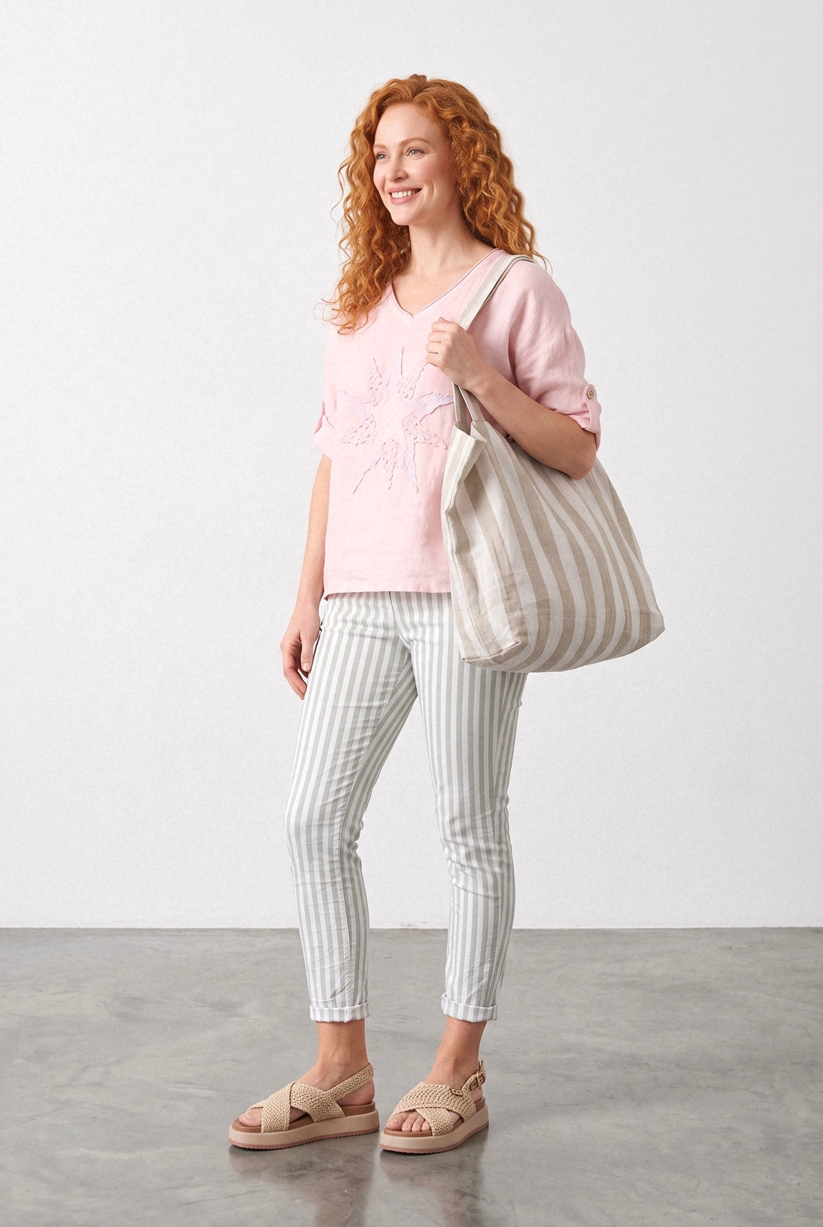 La Strada: Italian Linen Stella Top