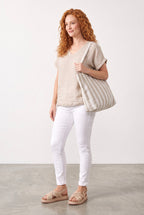 LaStrada: Italian Everyday Satin-Trim Pants