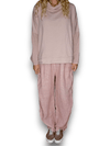 Helga May: Elastic Waist Linen Pant - Baby Pink