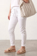 LaStrada: Italian Everyday Satin-Trim Pants