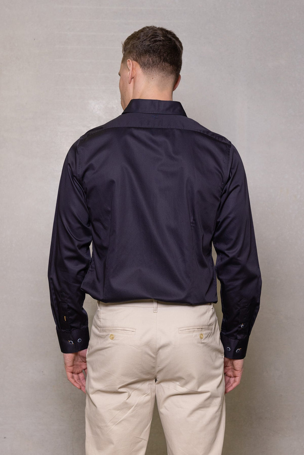 Cutler & Co Blaine Long Sleeved Shirt: Plain - Black