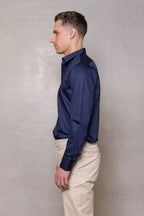 Cutler & Co Blaine Long Sleeved Shirt: Plain - Thunderstorm