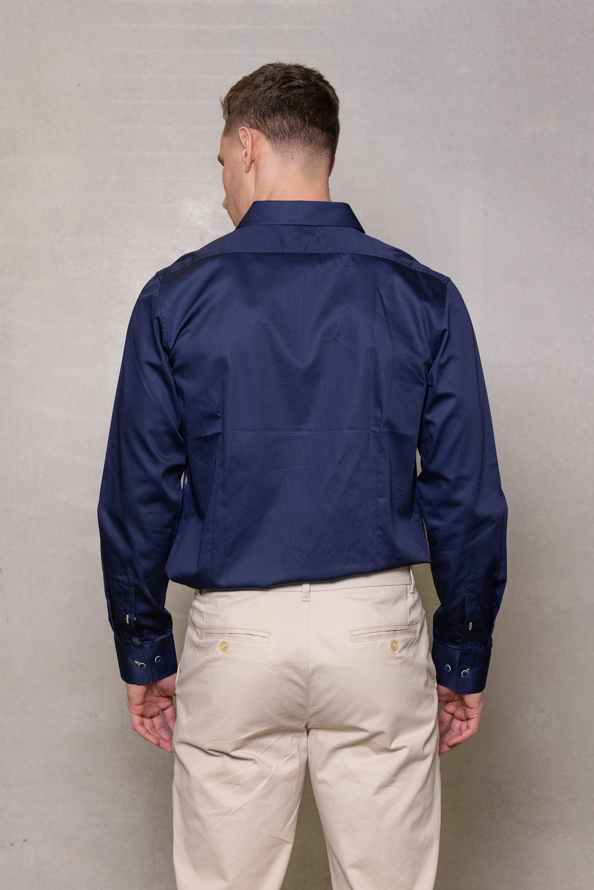 Cutler & Co Blaine Long Sleeved Shirt: Plain - Thunderstorm