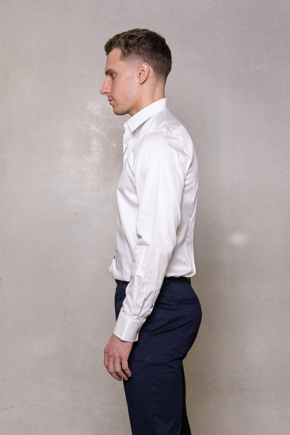 Cutler & Co Blaine Long Sleeved Shirt: Plain - White