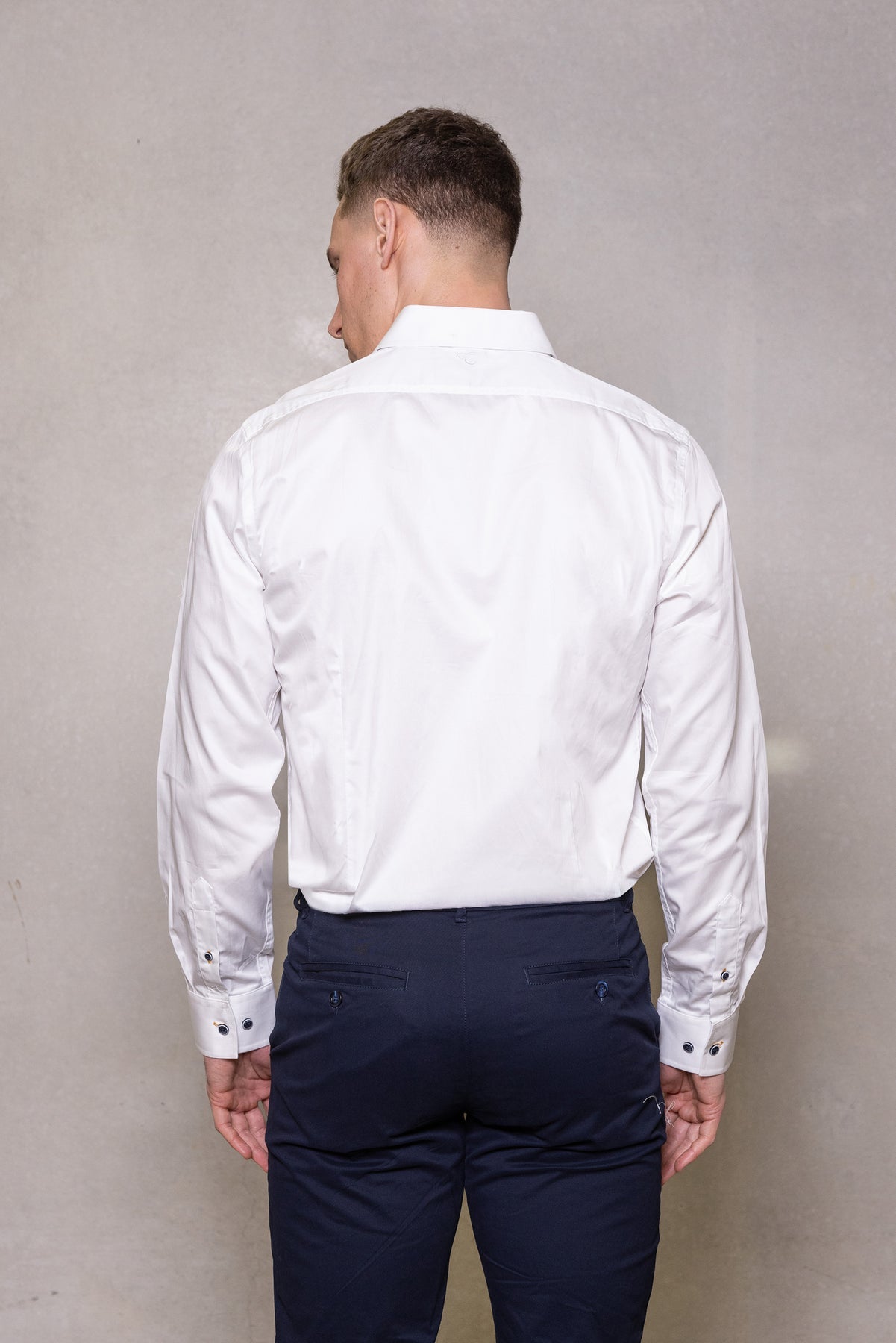 Cutler & Co Blaine Long Sleeved Shirt: Plain - White