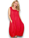 Helga May: Maxi Tank Dress - Red