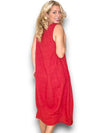 Helga May: Maxi Tank Dress - Red