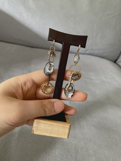 Alchemist's Treasure Earrings in Charcoal