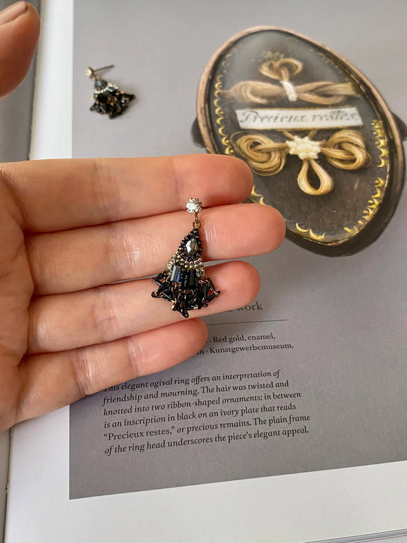 Onyx Portrait Earrings