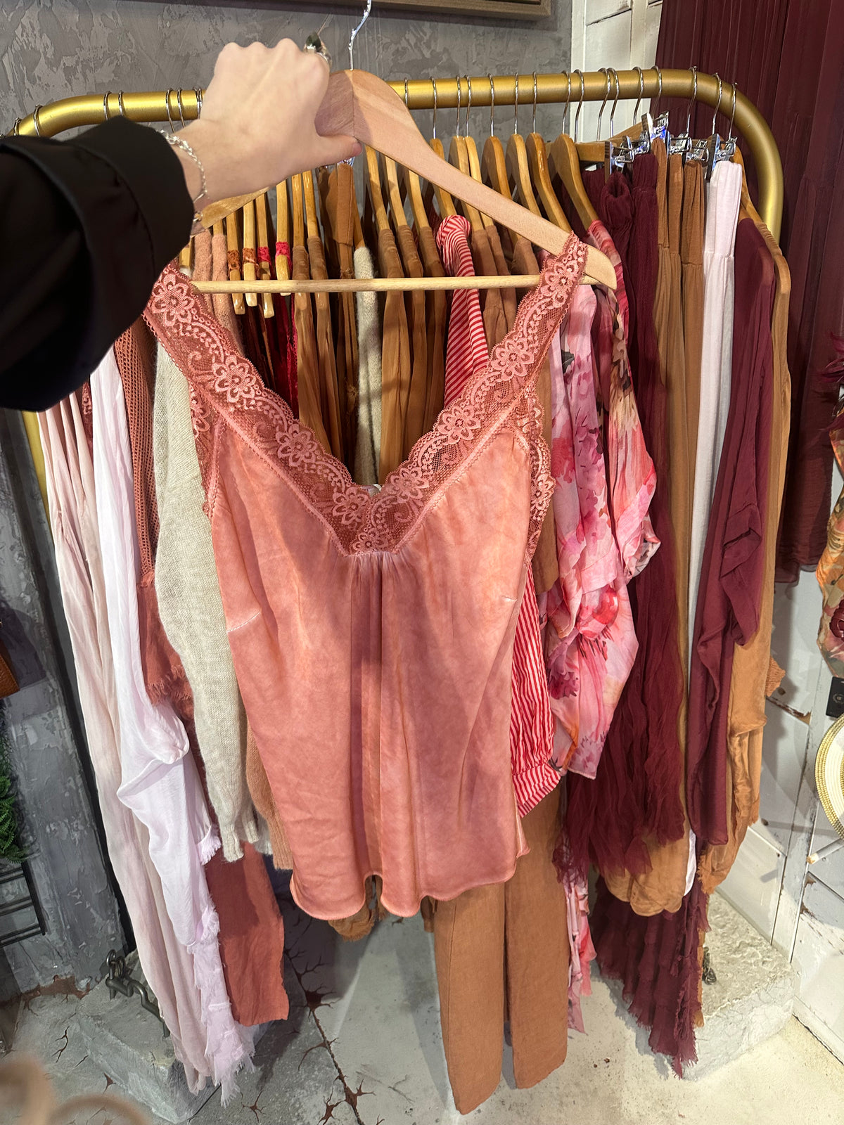 Made in Italy Bias Cut Silky Cami