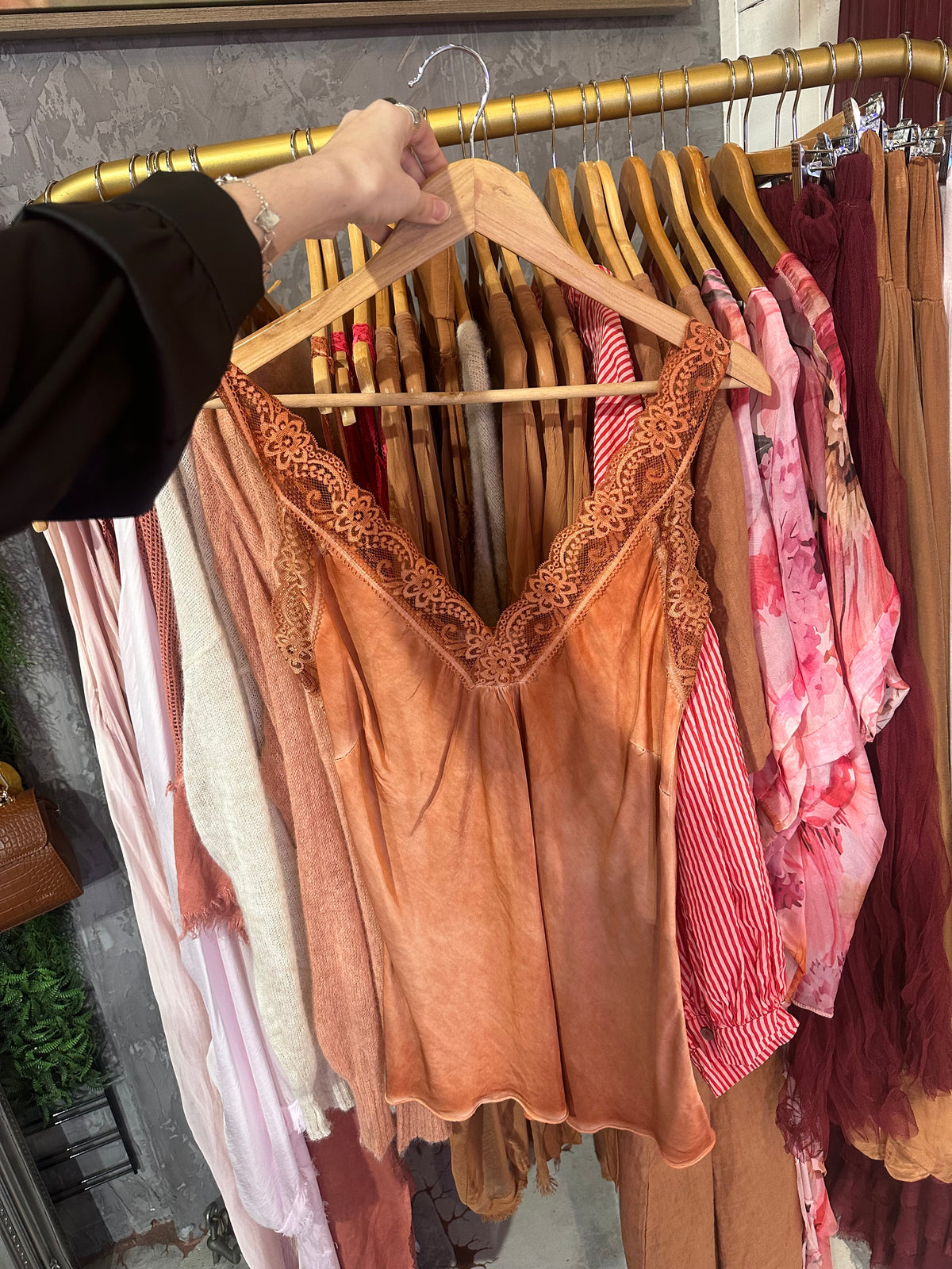 Made in Italy Bias Cut Silky Cami