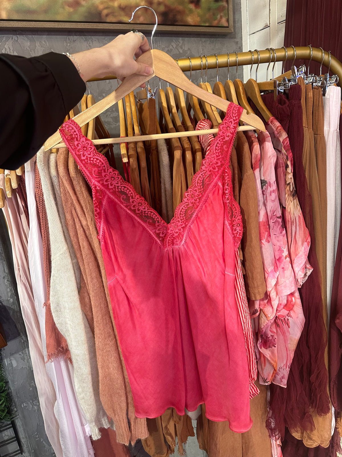 Made in Italy Bias Cut Silky Cami