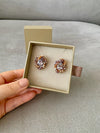 Crystal Peach Studs