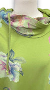 Helga May Cotton Hoodie: Ombre Peony - Avocado