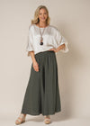 Diana Linen Pant in Khaki