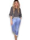 Helga May: Cornelia Jogger - Plain Light Denim
