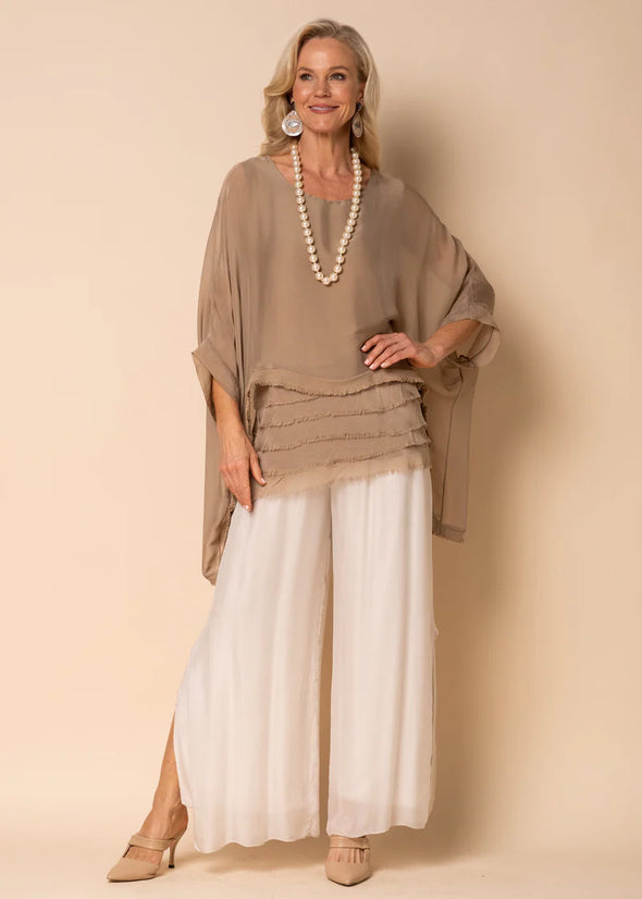 Amulet Silk Layer Top - Desert