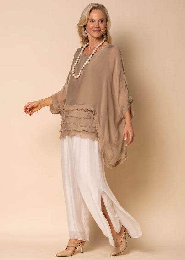 Amulet Silk Layer Top - Desert