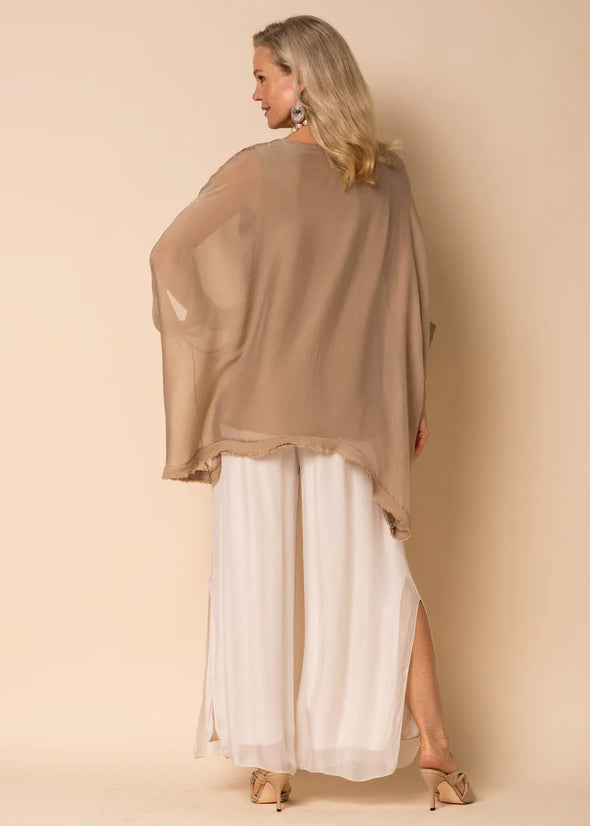 Amulet Silk Layer Top - Desert