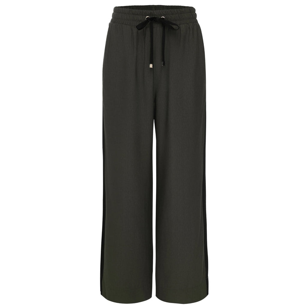 Moke: Indiana Wide Leg Pant - Chocolate & Black