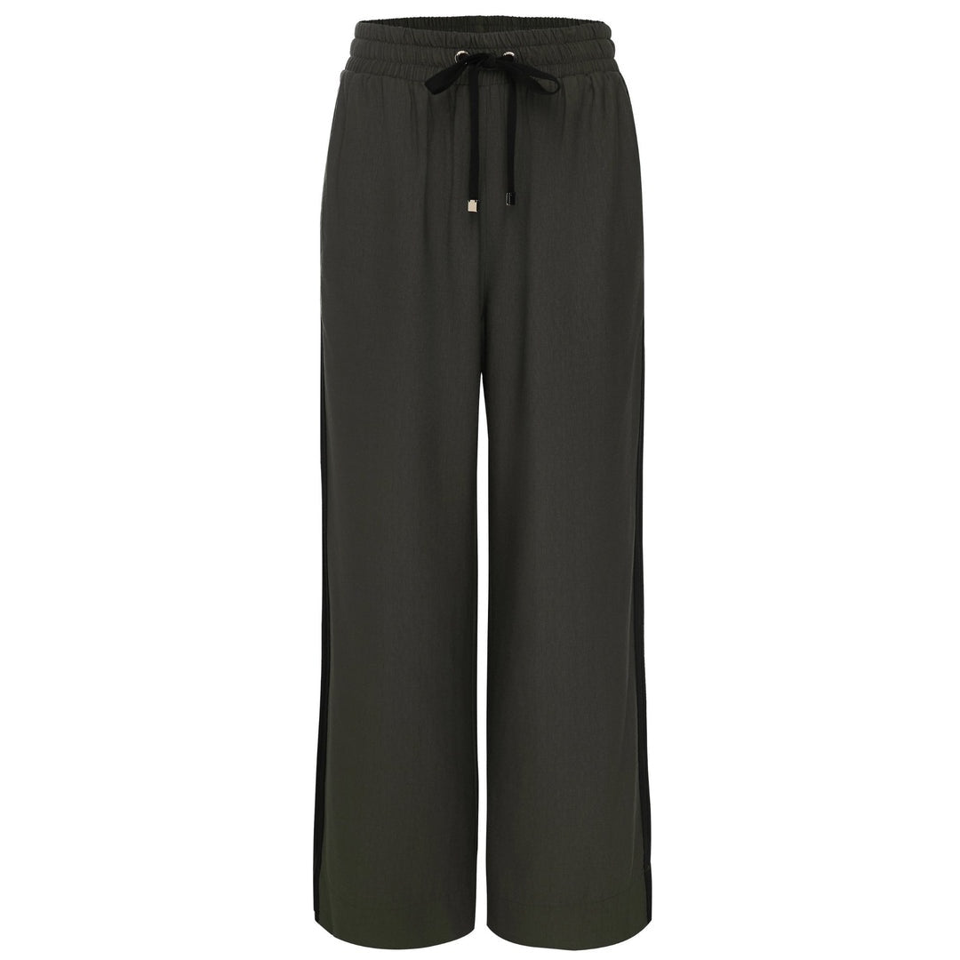 Moke: Indiana Wide Leg Pant - Chocolate & Black