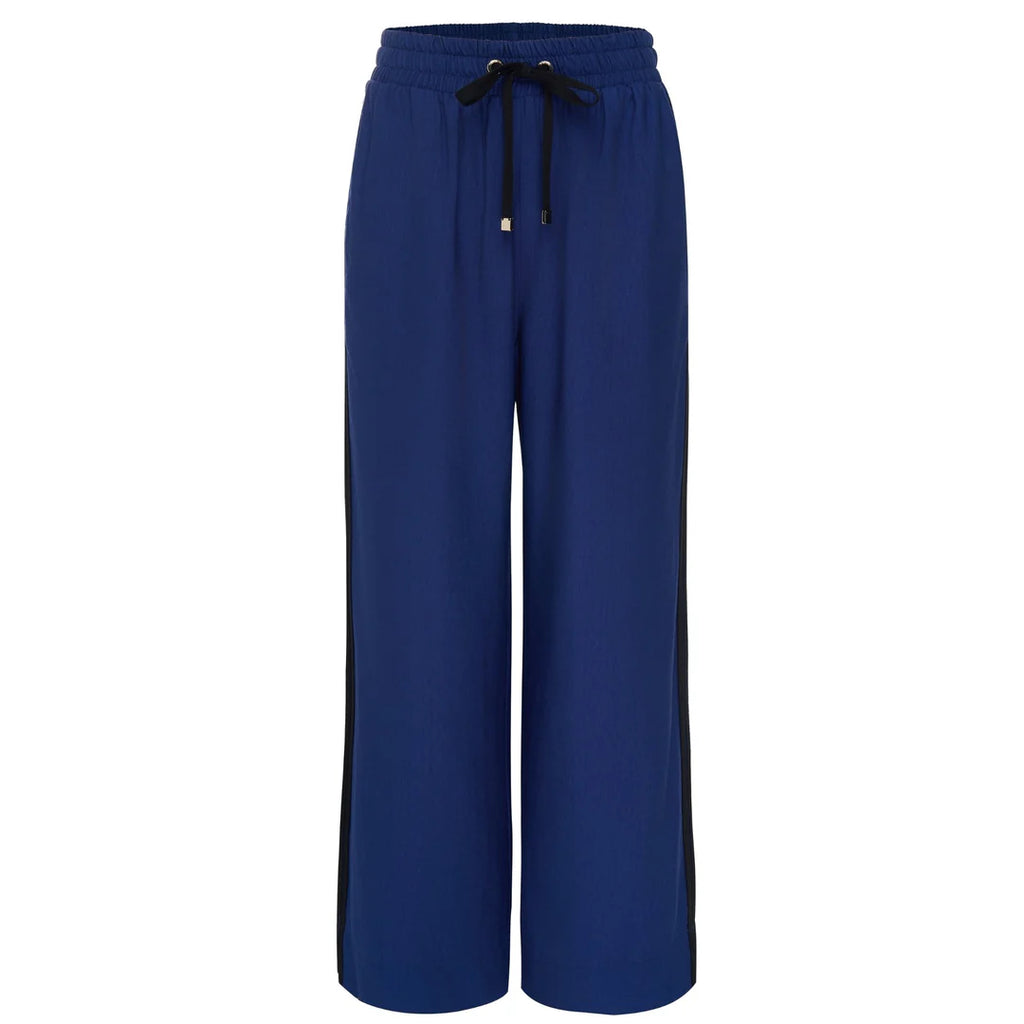 Moke: Indiana Wide Leg Pant - Heritage Blue & Black