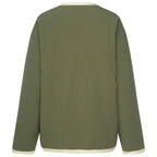 Moke: Juniper Reversible Jacket - Olive Green/Cream