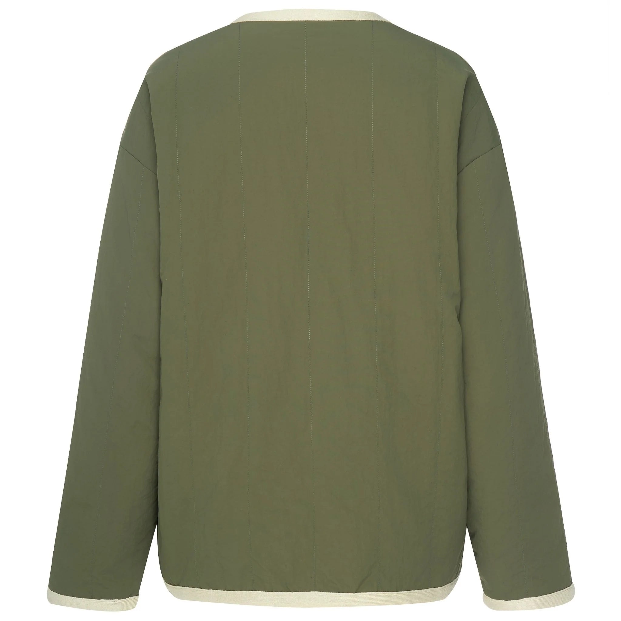 Moke: Juniper Reversible Jacket - Olive Green/Cream
