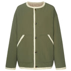Moke: Juniper Reversible Jacket - Olive Green/Cream