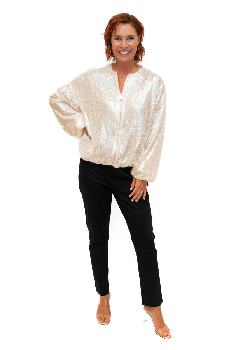 The Italian Closet: Kaly Sequin Bomber