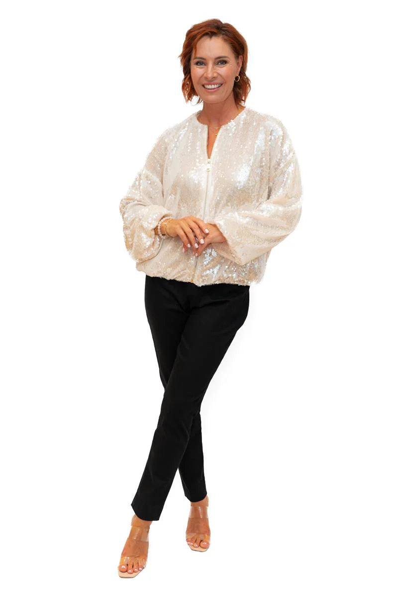 The Italian Closet: Kaly Sequin Bomber