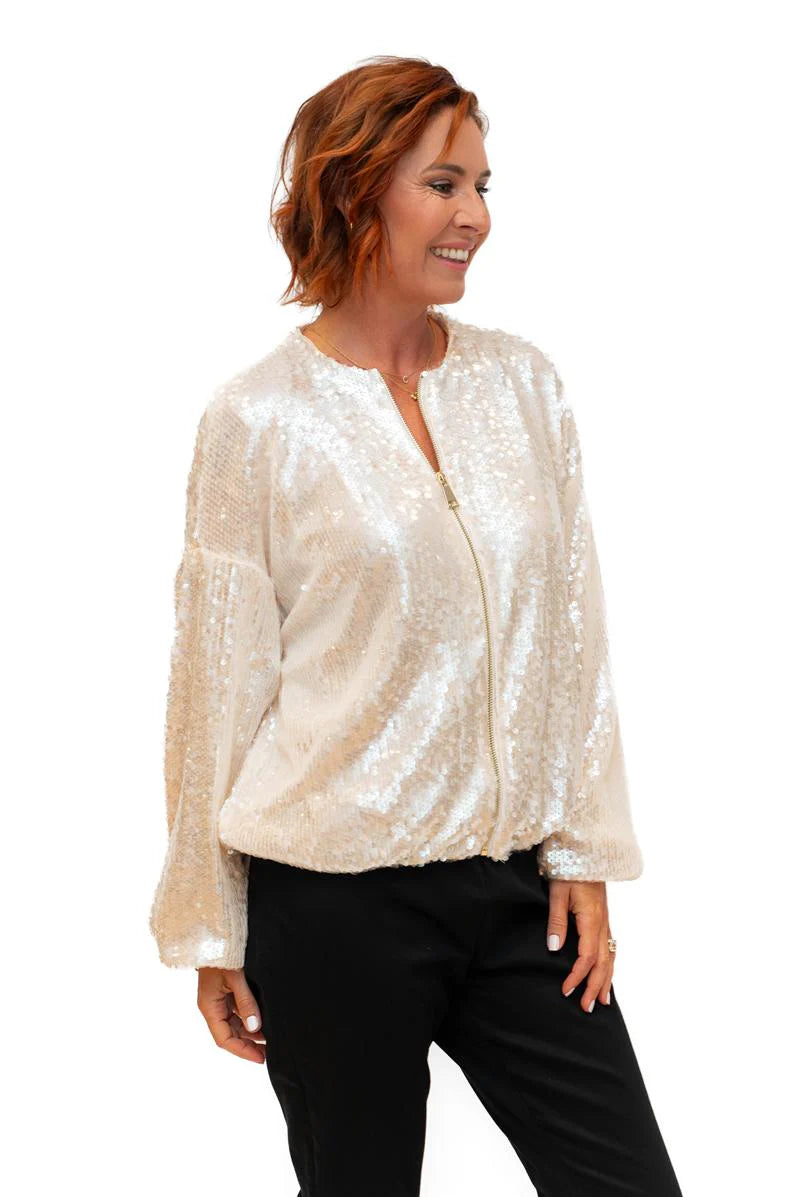 The Italian Closet: Kaly Sequin Bomber
