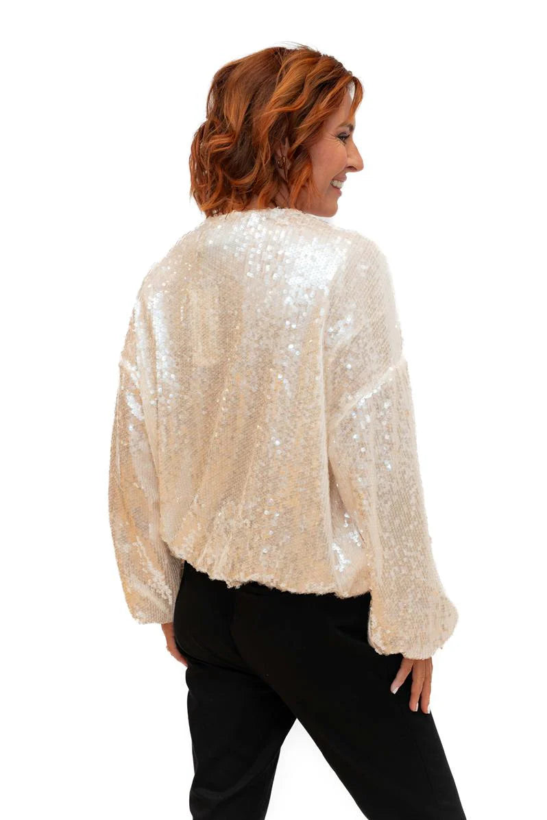 The Italian Closet: Kaly Sequin Bomber