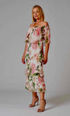 Hydrangea Layered Bardot Dress