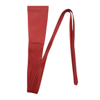 Italian Leather Sash Belt - Red