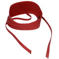 Italian Leather Sash Belt - Red
