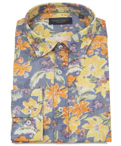 Guide London Long Sleeve Shirt : Blossom Burst - Multi