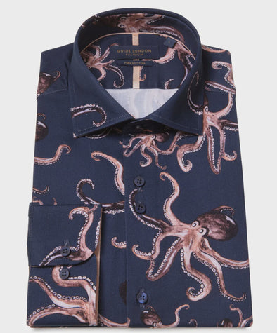 Guide London Long Sleeve Shirt : Playful Octopus