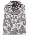 Guide London Long Sleeve Shirt : Reverse Print Cotton Slub