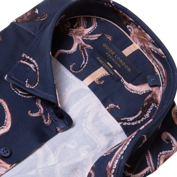 Guide London Long Sleeve Shirt : Playful Octopus