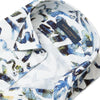 Guide London Long Sleeve Shirt : Distorted Print - Blue & White