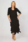 La Strada Sheer Shrug in Black