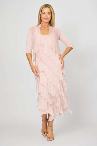 La Strada Sheer Shrug in Blush