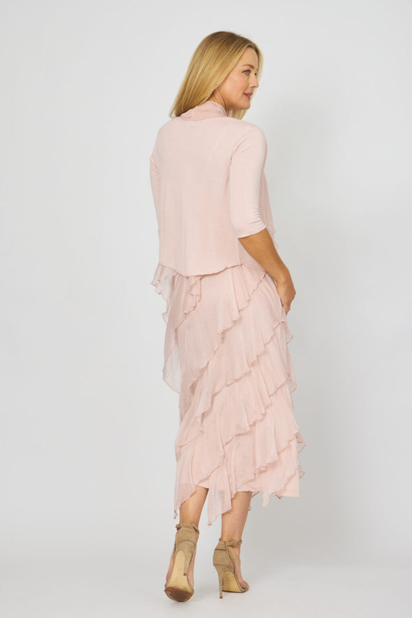 La Strada Sheer Shrug in Blush