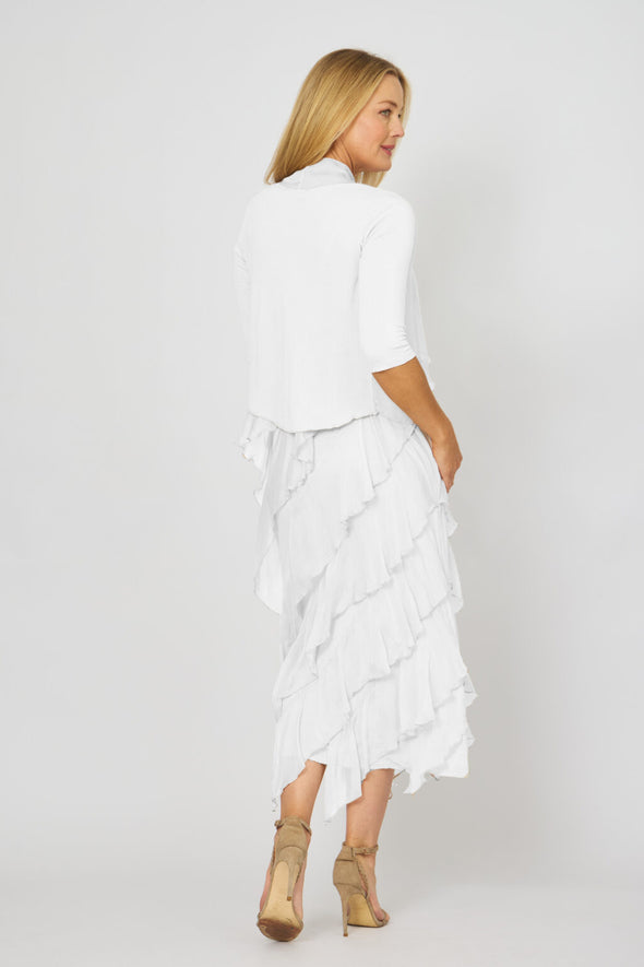 La Strada Sheer Shrug in White