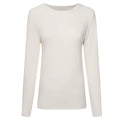 Moke: Lina Long Sleeve Ribbed Top - Pearl