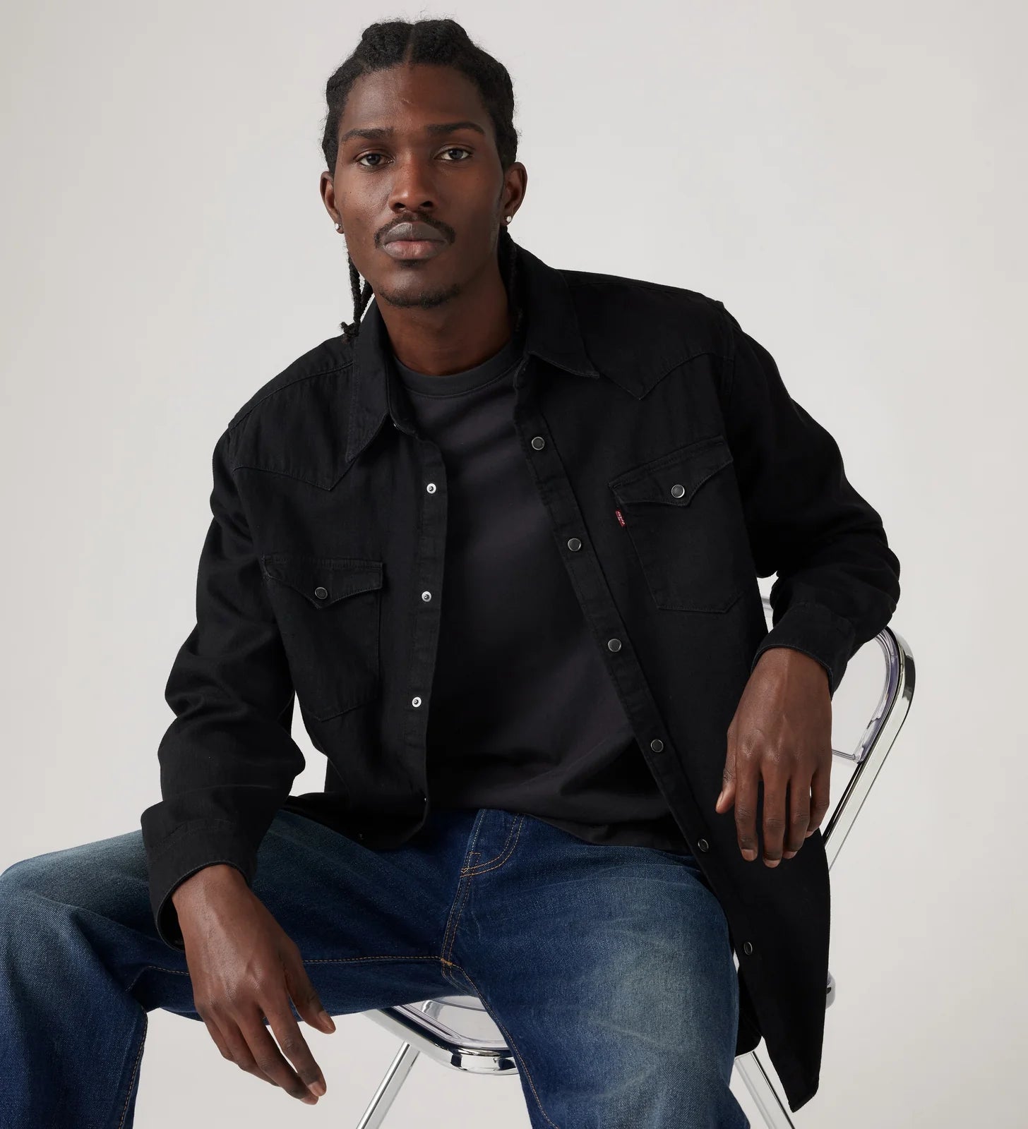 Levi's Barstow Western Standard -  Marble Black Demin