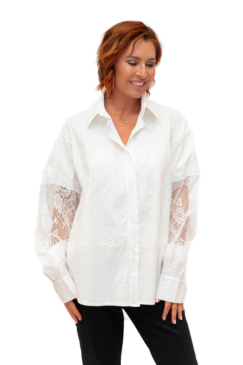 The Italian Closet: Mantilla Cotton Lace Shirt
