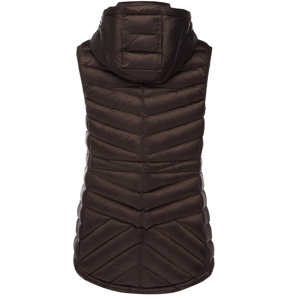 Moke: Mary-Claire 90/10 Packable Down Vest - Chocolate