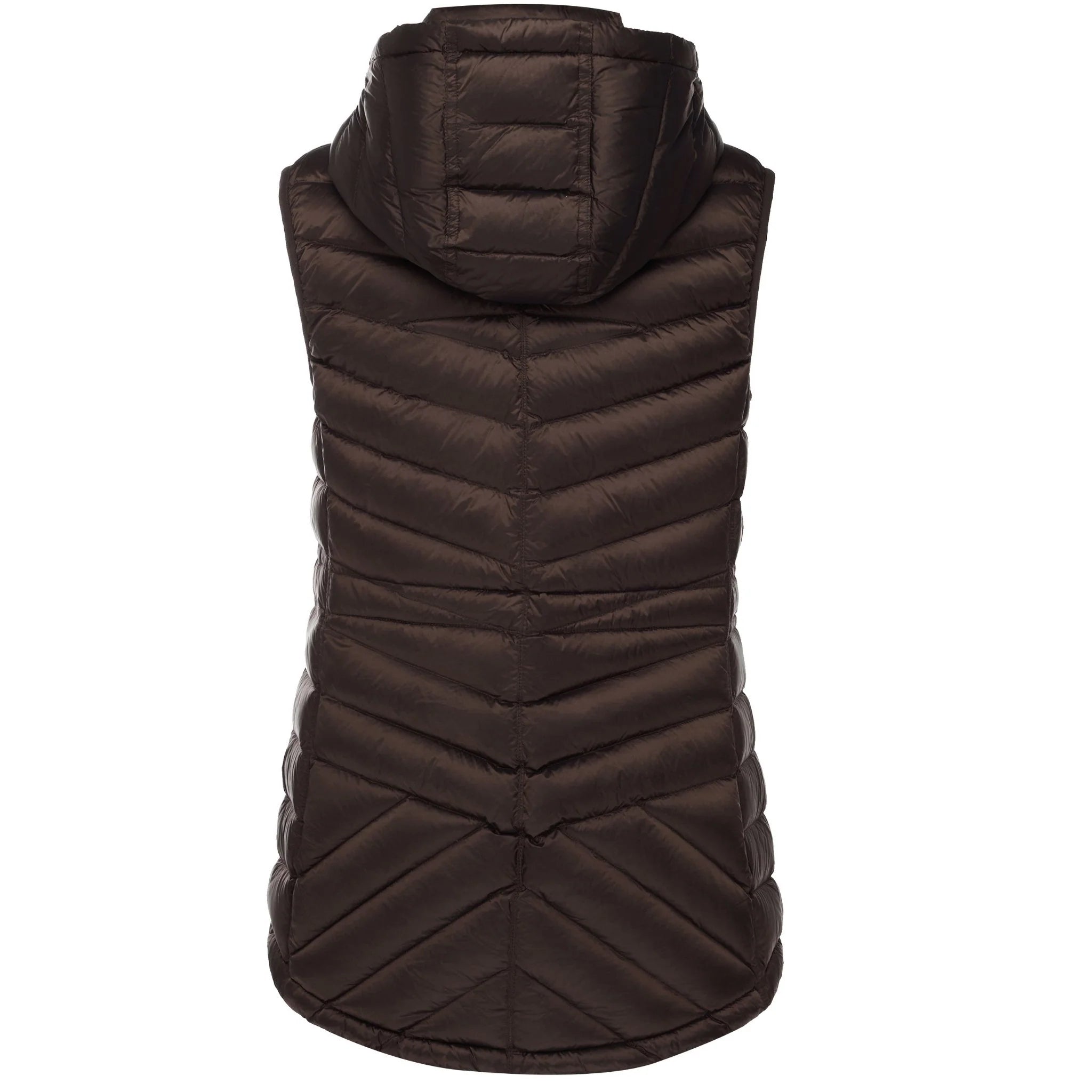 Moke: Mary-Claire 90/10 Packable Down Vest - Chocolate